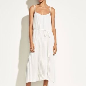 Vince Pleated Cami Dress - White Small